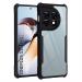 SROCK Oneplus 11R (5G) Back CaseCover | Camera Protection | Shockproof Bumper-Edge | Acrylic Crystal Clear | 360 Degree Protection TPU+PC | Transparent Eagle Case Cover-Black