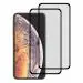 Kite Digital iPhone Xs Max Matte Finish (Black) Tempered Glass Screen Protector with Edge to Edge Coverage - Easy Installation Kit (Pack of 2)