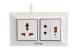 Palfrey Electric Extension Board - 1 Universal Socket + 1 Two Pin Socket + 1 USB Socket with 1.0 mm Heavy Duty 5 Meter Wire