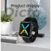 Dicto X9 Full Touch Screen Bluetooth Smart watch with Body Temperature, Blood Pressure, Heart Rate & with All 3G/4G/5G Android & iOS Smartphones for Men & Women (Black) of Best Quality