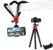 TULUA Flexible Tripod for Mobile Phone , DSLR & Action Cameras Tripod (Supports Up to 500 g)