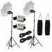 PICPRO All New Porta LED Light Kit - Set of 2 Having High Intensity Low Power Consuming Soft White Light LED Panels with Light Stands for Photo Video Shoots Indoor Outdoor Studio Events