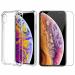 Kite Digital iPhone Xs Max Transparent Bumper Shock Proof Corner Soft TPU Silicone Flexible Back Case Cover + Transparent Tempered Glass Screen Protector