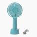 D & Y - Careflection Mini Portable Fan, Powerful Hand Fan Dual Motors Personal Small Handheld Fan with Base, Cute Design 3 Speed Lightweight Makeup USB Rechargeable Fan for Girl, Women, Men, Indoor, Outdoor - Blue