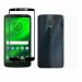 Kite Digital Motorola G6 Plus Back Screen Protective Film Carbon Fiber Skin Transparent Screen Guard Sticker + 5D/6D/11D/21D (Black) Premium Tempered Glass Screen Protector