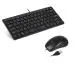 Enter Typist Mini Wired Keyboard + Eternal Wired Optical Mouse Combo Set (Black)