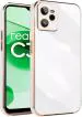 Cloudza Realme C35 White Silicon 3D 360 Degree Protection Mobile good back Cover