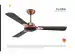 Goldmedal Flora 1200 Mm Ceiling Fan 3 Blades 'Wood Finish Blades' Antique Brass Wengewood Pack Of 2