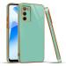 Mr. Case Oppo A53s 5G and Oppo A55 5G Light Green Silicone 6D Gold Plated Frame Back Cover