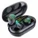Edyell C5s Bluetooth 5.0 Black Wireless Waterproof Earbuds with Charging Case