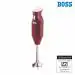 BOSS B132 Portable Hand Blender 225W - Watt | Variable Speed Control | 3 Years Warranty | Easy to Clean and Store | ISI-Marked, Maroon