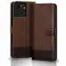 Jotech Dual Colour Flip Cover for OnePlus 10R 5G / 10R Prime 5G - Brown&Coffee