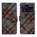 A D Enterprises Check Flip Cover for Poco X4 Pro 5G | Magnetic Case | Shock Absorbent | Flip Cover Poco X4 Pro 5G