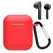 CRUIC Soft Silicone Case Cover Compatible with Boultt Audio Airbass Powerpods -Red