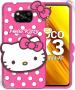 Lenient Pink Rubber Back Cover For Xiaomi Poco X3