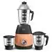 Impex GRIND Q Mixer Grinder with 3 Jars Stainless Steel blades, 5 Year Warranty (Peach and Black)