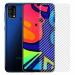 Kite Digital Samsung M21S Back Screen Protective Film Carbon Fiber Skin Transparent Screen Guard Sticker (Pack of 3)