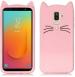 Lejaao Samsung Galaxy J8 A6 Plus Pink Silicone Mobile Back Cover