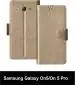 Sbms Samsung Galaxy On5, Samsung Galaxy On5 Pro Gold Artificial Leather Shock Proof Flip Cover