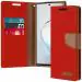 ClickCase Canvas Series Faux Leather Magnetic Card Holder Wallet Kickstand Case Flip Cover For Poco F3 Gt (Red)