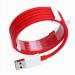 SELFOON Dash/Warp Type C Data Sync Fast Charging Cable Compatible with itel S23 & All C Type Devices (Red and White)