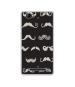Casotec Mustache Design Printed Silicon Soft TPU Back Case Cover for Lyf Wind 7S