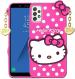 BINTAGE Back Cover for Kitty Samsung J7 Prime 2 G611FF (Pink, Waterproof, Silicon, Pack of: 1)
