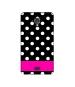 Casotec White Dots Pattern Design Printed Silicon Soft TPU Back Case Cover for Swipe Elite 2 plus