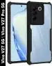 XOVO Back Cover for Vivo V27 / Vivo V27 Pro 5G (Transparent, Dual Protection, Pack of 1)