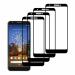 Kite Digital Google Pixel 3A (Black) Tempered Glass Screen Protector with Edge to Edge Coverage and Easy Installation Kit (Pack of 4)