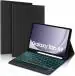 ProElite TouchPad Keyboard case for Samsung Galaxy Tab A9 8.7 inch with S Pen Holder, Magnetic Detachable Wireless Bluetooth TouchPad Keyboard Built-in 7-Colors Backlit, Black