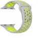 RUPELIK (Nike Button 38mm Strap Grey(Dot Green) Soft Silicone iWatch Strap Series 7,6,5,4,3,2,1/SE Compatible For Strap 38mm/41mm/40mm Smart Watch Strap Grey(Dot Green)