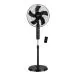 V-Guard Esfera 5 Blade Pedestal Fan With Remote Control | Three Fan Speed Modes | 100% Copper Synchronous 1300 RPM Motor | CRNO Lamination For Optimum Energy Use | Black | 40 cm (400mm)