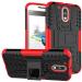 Accessories Kart Motorola G4 Plus Red Plastic, Polycarbonate Shockproof Kickstand Back Case Cover