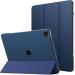 ProElite Case Cover for Apple iPad Pro 13 inch M4 2024 Cover, Smart Flip Case for Apple iPad Pro 13 inch M4 2024, Translucent back with Stylus Pen, Dark Blue