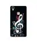 Casotec Music Design Printed Silicon Soft TPU Back Case Cover for Vivo V3 Max