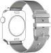 JOBINKA Metal Lock Chain Strap for iWatch 41mm 40mm 38mm Series 7,6,5,4,3,2,1,SE(Silver) Smart Watch Strap (Silver)