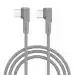 Portronics Connect L 60W PD Type C to Type C Mobile Charging Cable, 1.2M, Fast Data Sync(Grey)