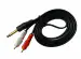 Upix Prime Quality 6.35mm Jack to 2RCA Audio Cable (Male to Male) 1.3 Meters - Connects Home Theatre, DVD, Speaker, Headphone, Mixer, Amplifier, Guitar, Karaoke System