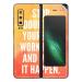 GADGETSWRAP Printed Vinyl Skin Sticker for Samsung Galaxy Fold - Stop doubting Yourself, Work Hard and Make it Happen