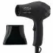VEGA Professional Mighty Mini Hair Dryer for Men & Women with 2 Heat/Speed Settings and Tourmaline Technology, 1000-1200W, Black (VPVHD-05)