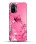 Bhaicover Xiaomi Redmi Note 10 Pro Max Pink Polycarbonate Light Weight and Slim Flowers Butterfly Mobile Phone Back Cover Case