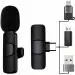 MOUSIKI Dynamic Wireless Lavalier Plug & Play Microphone Lapel Mic System for YouTube Facebook Live Stream, Instagram Reels Video Recording Vlog (K8 Wireless Mike 4 in 1(New))