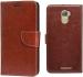 Lejaao Gionee X1 Brown Leather Flip Cover