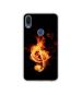 Casotec Fire Note Design Printed Silicon Soft TPU Back Case Cover for Asus Zenfone Max Pro (M1) ZB601KL