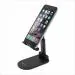 Portronics Mobot One POR-1170 Adjustable and Foldable Mobile Cell Phone Stand for Table, Desktop, Home Cell Phone Holder Compatible with Universal Smartphones and Tablets Upto 4-11 inch (Black)