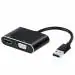 ARMART USB to VGA adapter, USB 3.0 to HDMI Converter 1080P HDMI and VGA Sync Output