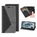 ClickCase Trendy Series Faux Leather Magnetic Card Holder Wallet Kickstand Case Flip Cover For Google Pixel 8 5G (Grey & Black)
