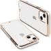 ERIT Chrome case for iPhone 13 | Transparent case | Chrome case | Electroplating case Cover for Transparent -(White Border)