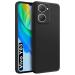 Fashionury Back Cover Case for Vivo Y03 | Matte Soft Silicon Flexible | Camera Bump Protection | All Side Shock Proof Rubberised Back Case Cover for Vivo Y03 (Black)